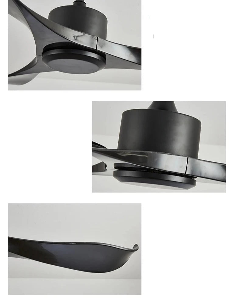 Ventilador de teto moderno Estilo Industrial com controle remoto - ZenithBreeze UrbanWind Elite Edition