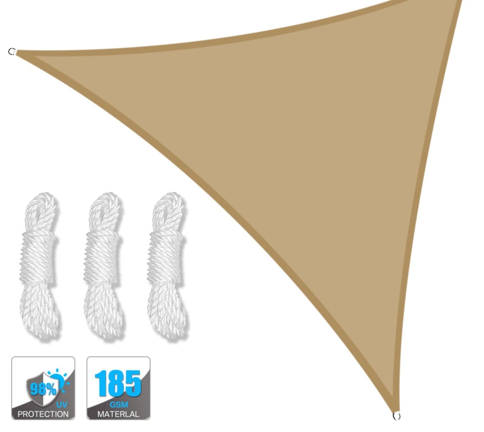 Toldo Triangular Portátil Impermeável Flexível e Resistente Com Proteção UV