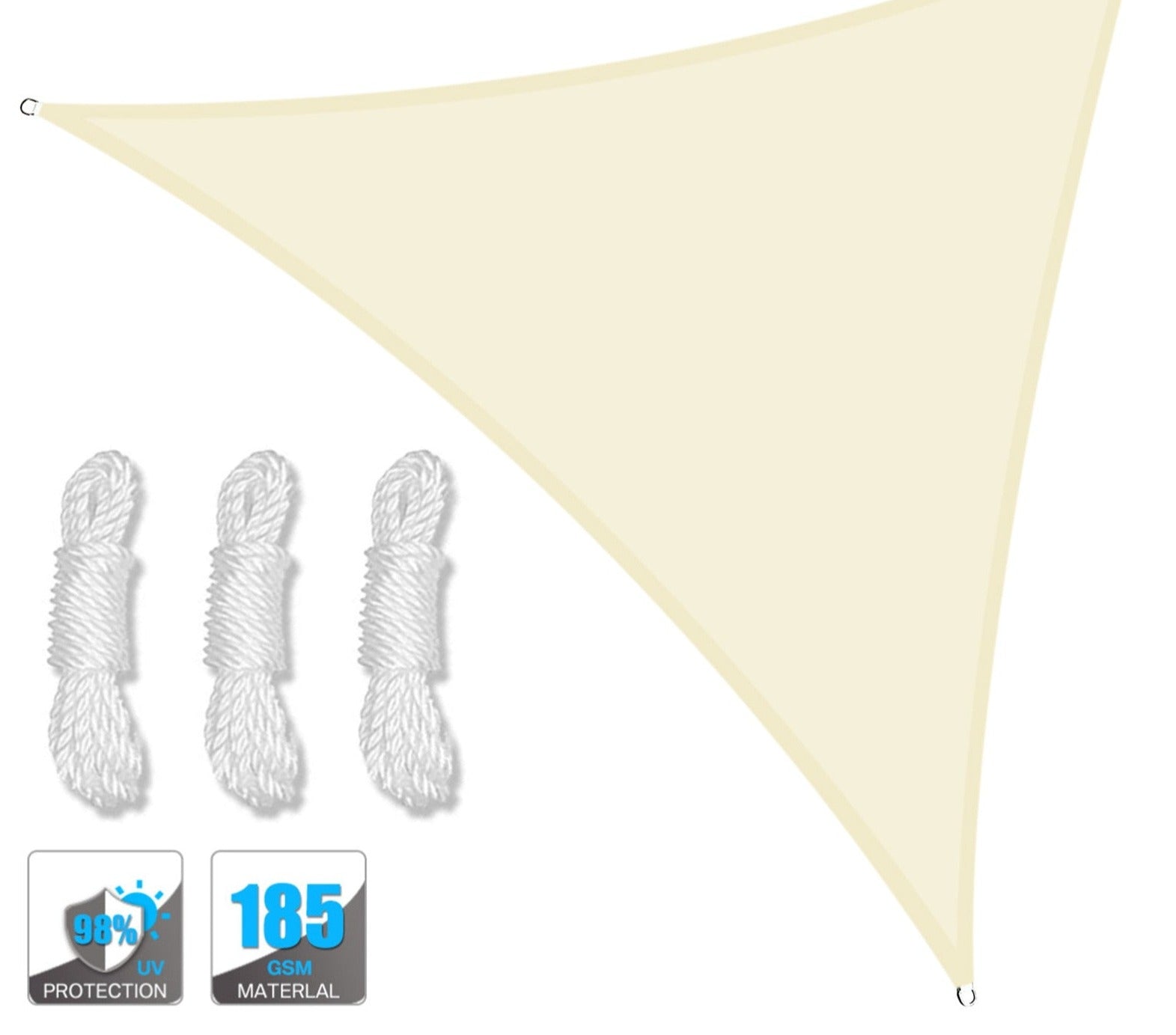 Toldo Triangular Portátil Impermeável Flexível e Resistente Com Proteção UV