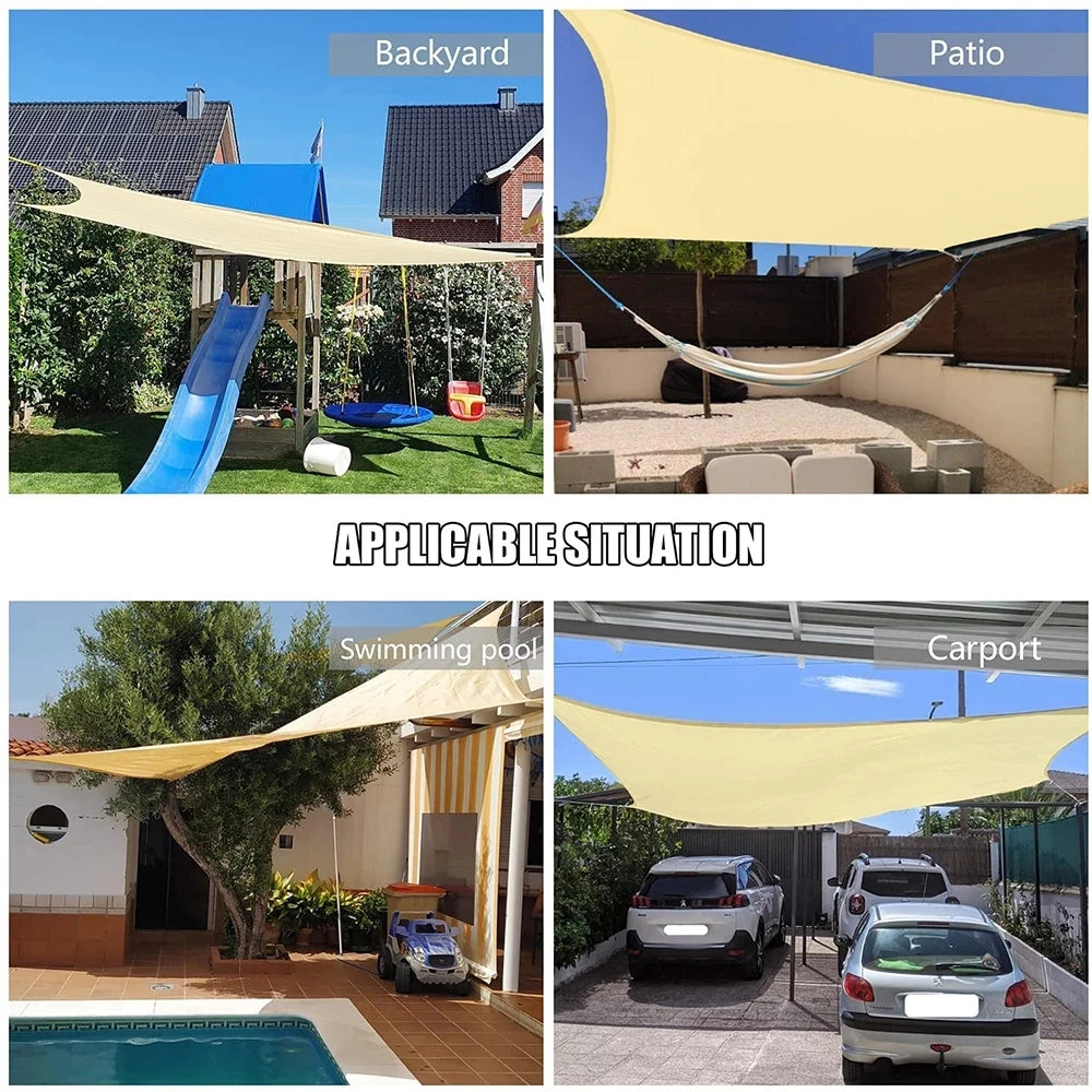 Toldo quadrado Portátil Impermeável Flexível e Resistente Com Proteção UV