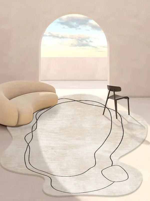 PROMO OUTLET - Tapete Decorativo Orgânico Abstrato Irregular - Coleção Atenas