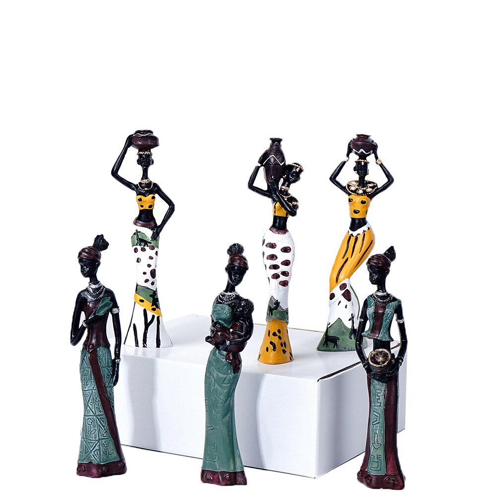 Kit de estatuetas decorativas - Africanas