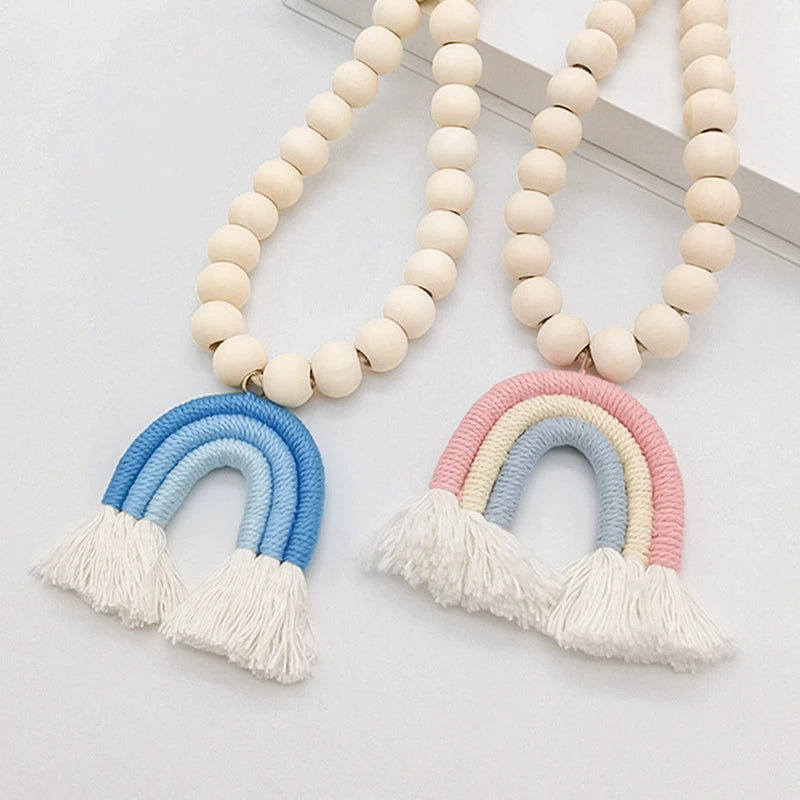 Amarra de Cortinas Infantis Boho Arco-Íris