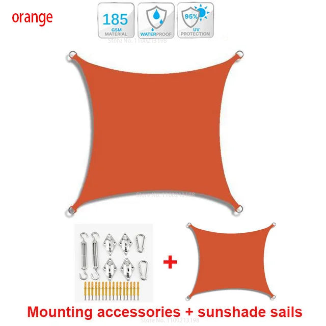 Toldo quadrado Portátil Impermeável Flexível e Resistente Com Proteção UV