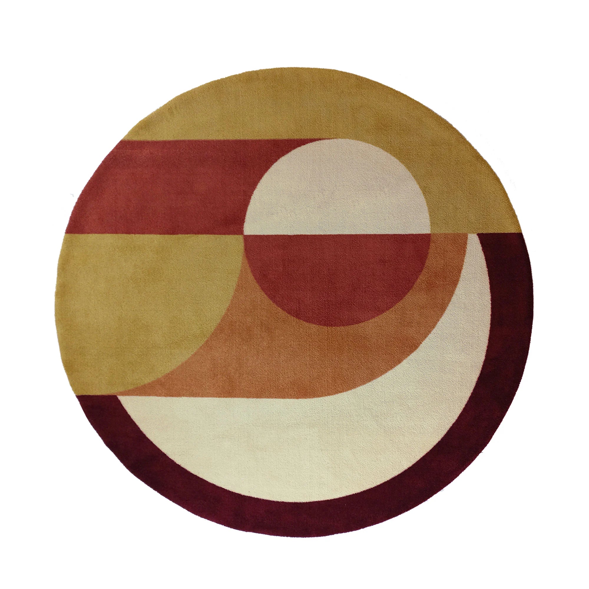 Tapete Geométrico Redondo Coleção Horizon