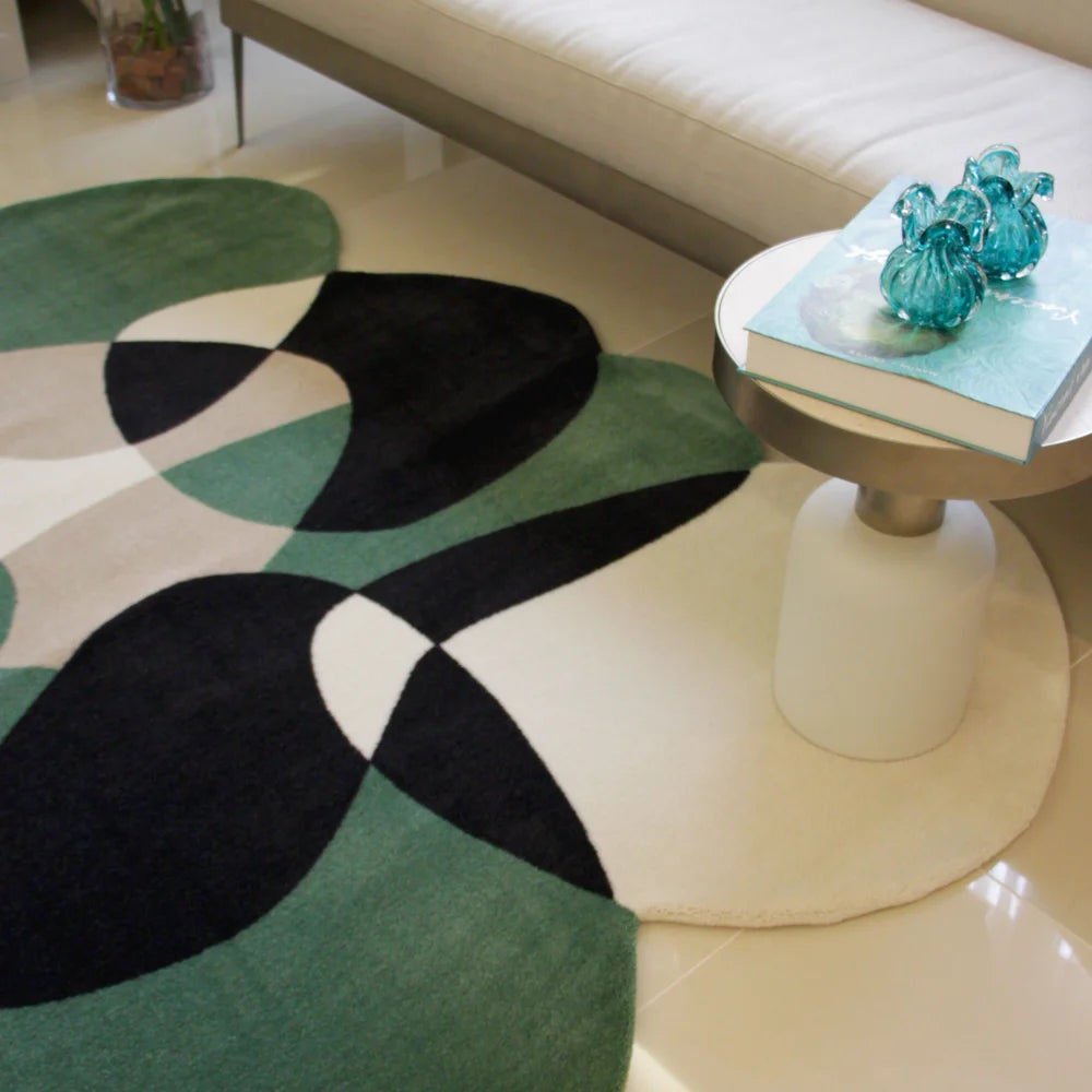 Tapete Orgânico Abstrato Grande - Coleção Flow