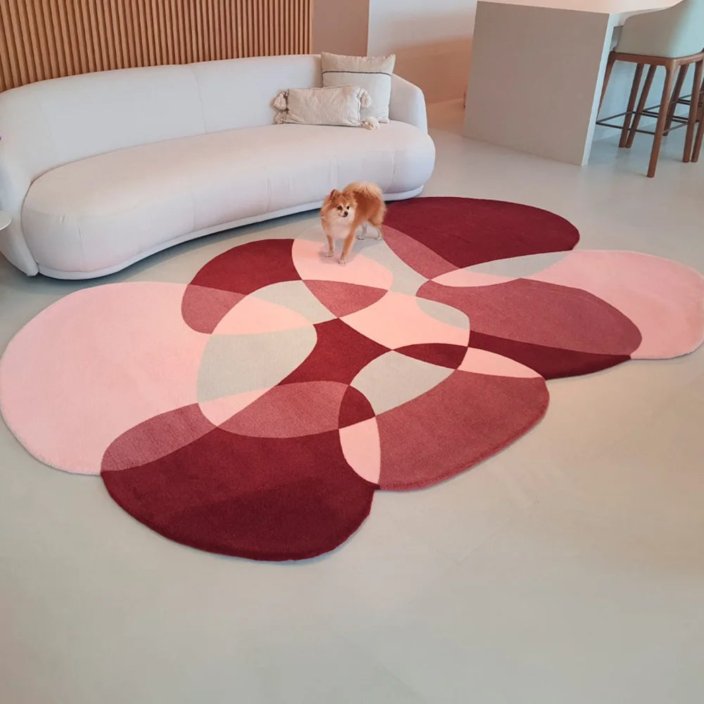 Tapete Orgânico Abstrato Grande - Coleção Flow