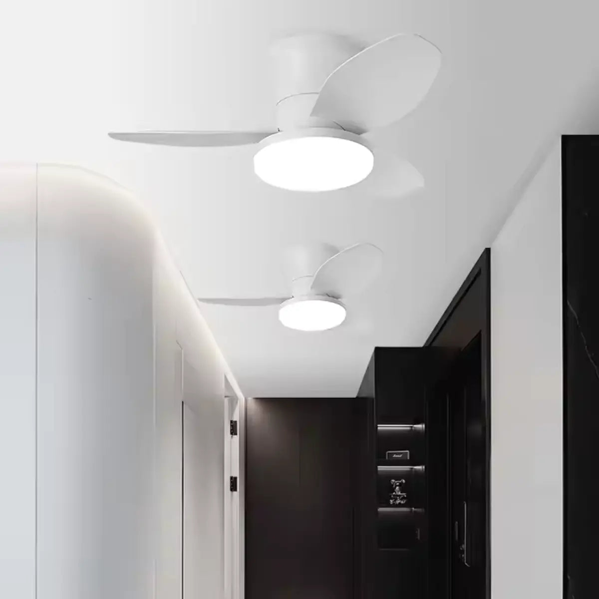 Ventilador de Teto Moderno e Compacto ZenithBreeze® Compact - 3 Pás