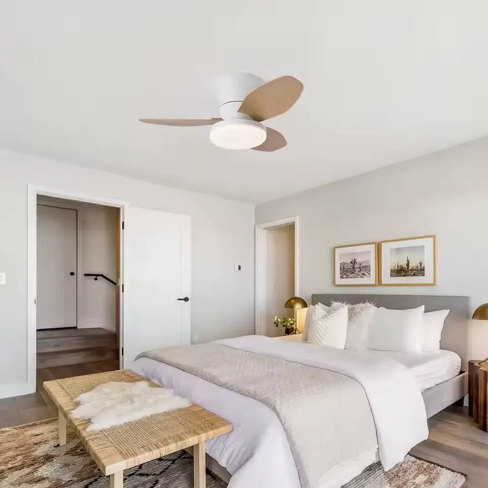Ventilador de Teto Moderno e Compacto ZenithBreeze® Compact - 3 Pás