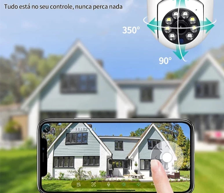 SmartCam Pro - Super Câmera inteligente de Segurança Full HD 1080P Wifi, Giro 360 com sensor de movimento e visão noturna! SUPER PROMOÇÃO!