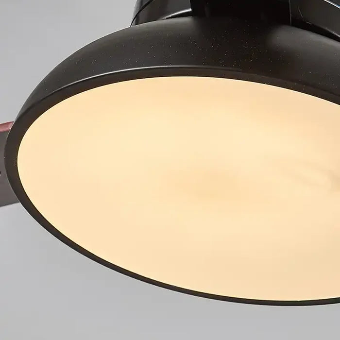 Ventilador de teto moderno com Luminária - ZenithBreeze Street Cinza
