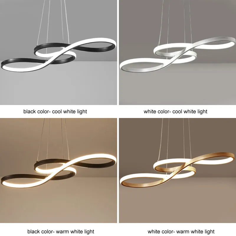 Lustre Pendente moderno LED com controle remoto - Infinity