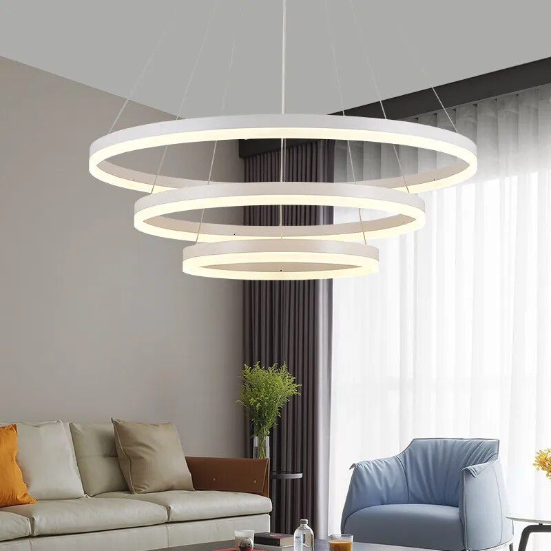 Lustre Pendente Circular em Led com controle remoto - Nordic Europe LUX