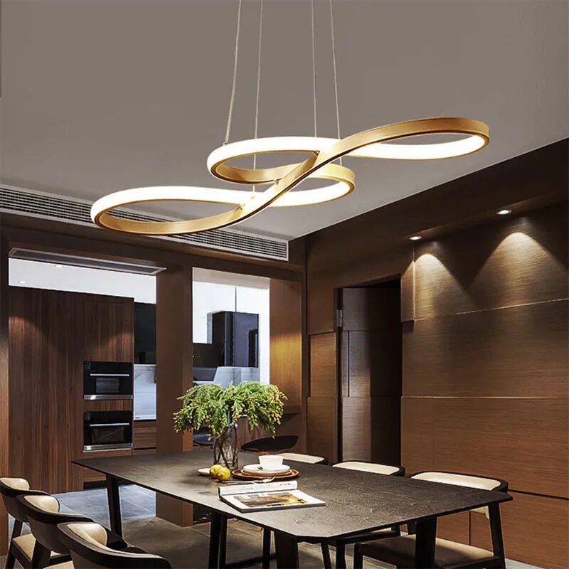 Lustre Pendente moderno LED com controle remoto - Infinity