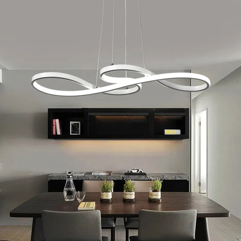 Lustre Pendente moderno LED com controle remoto - Infinity