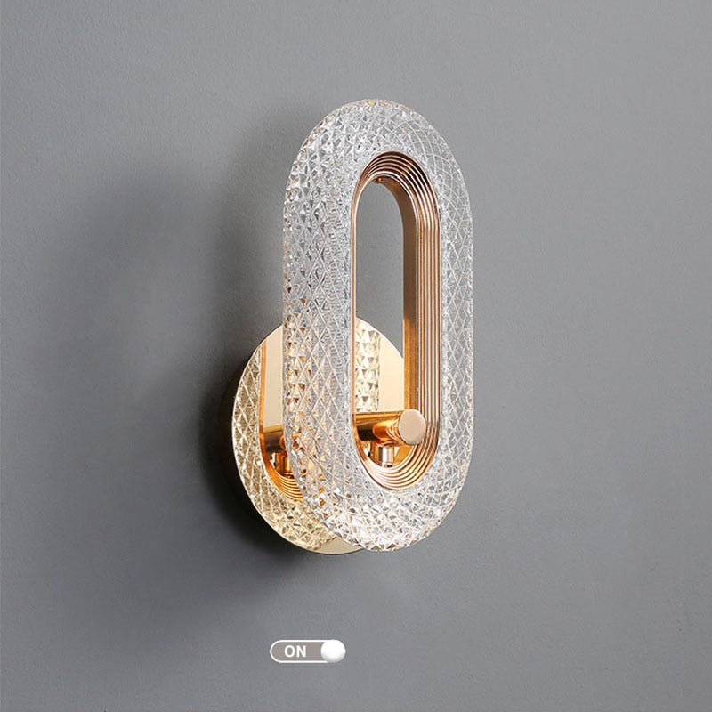 Luminária Arandela Oval de Luxo Cristal - CrystalLux