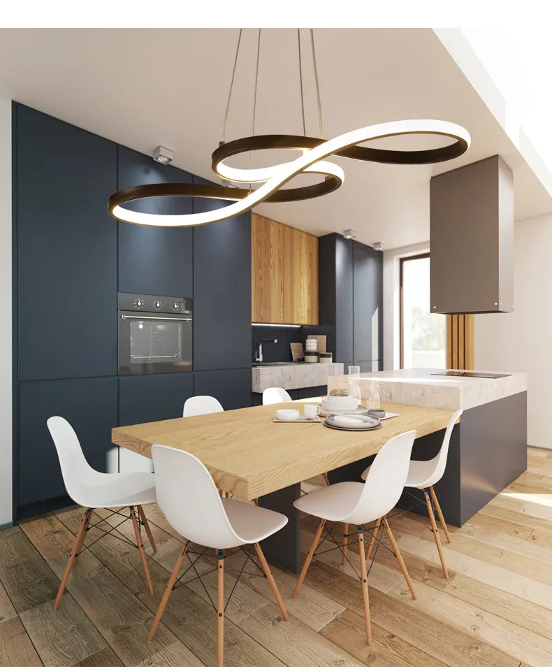 Lustre Pendente moderno LED com controle remoto - Infinity