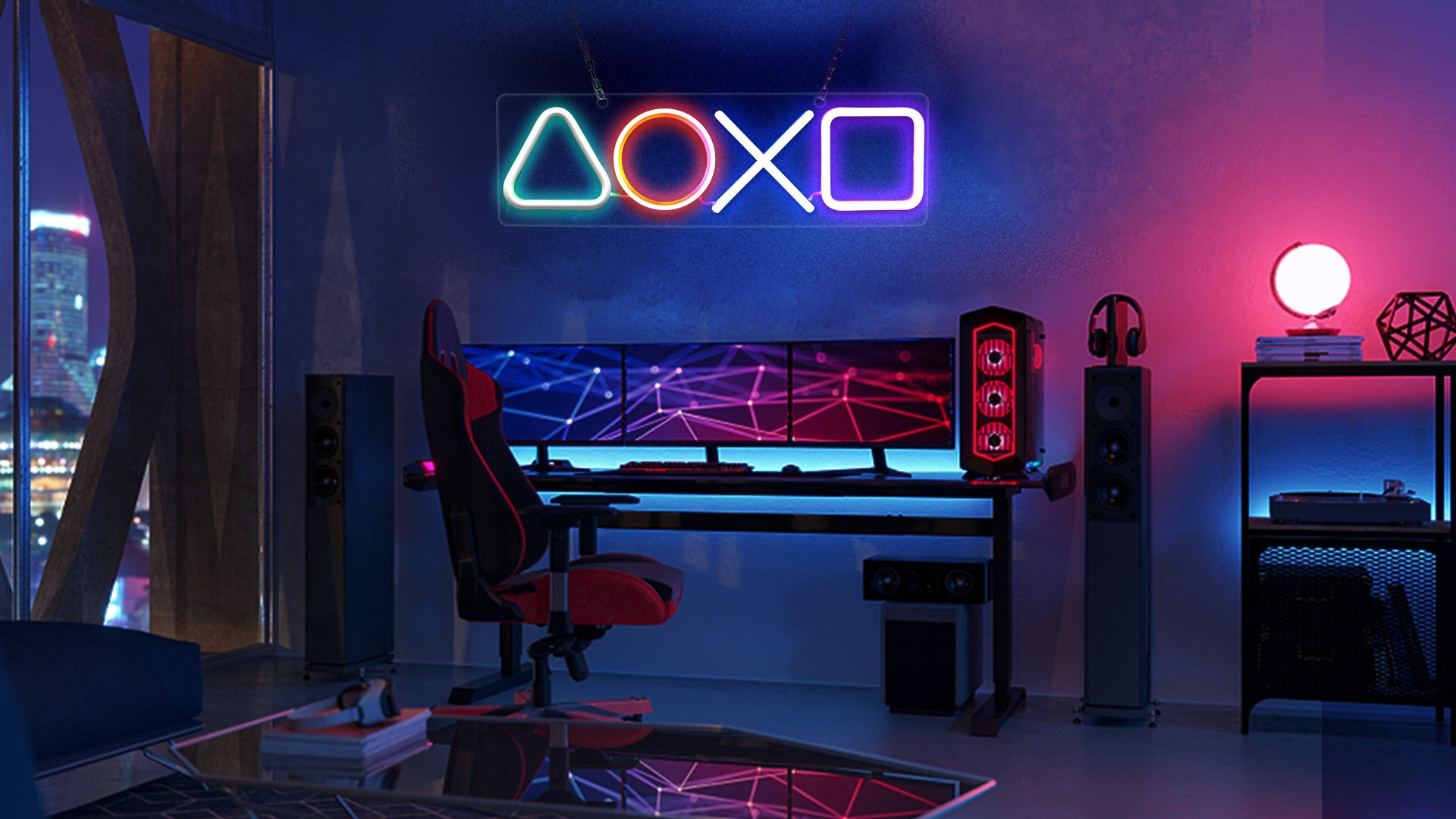 Luminária Decorativa LED NEON - Gamer