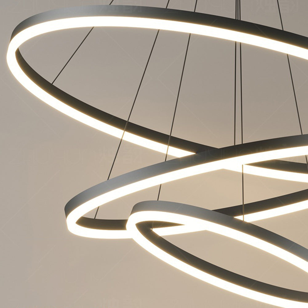 Lustre Pendente Circular Triplo em Led - Nordic Europe