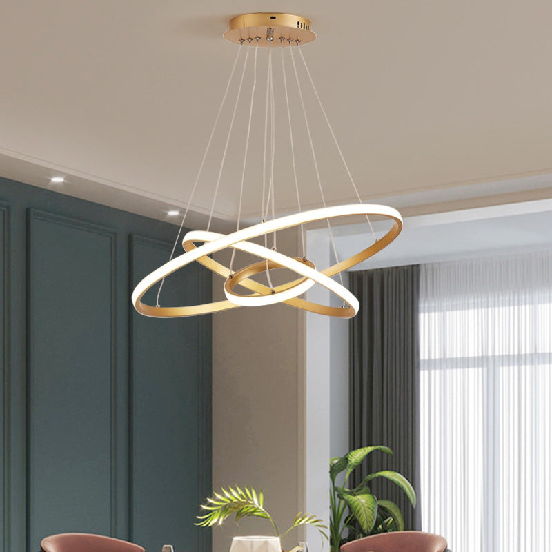 Lustre Pendente Circular Triplo em Led - Nordic Europe