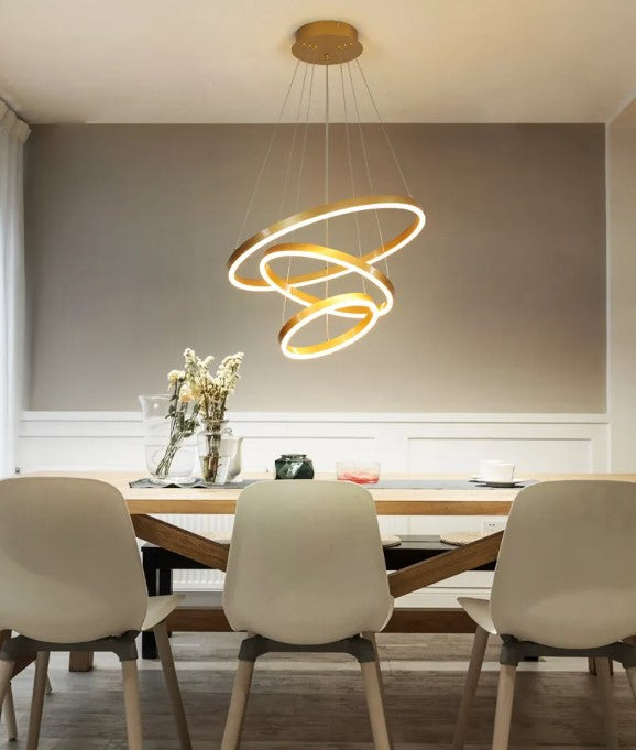 Lustre Pendente Circular em Led com controle remoto - Nordic Europe LUX