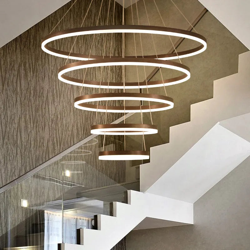 Lustre Pendente Circular em Led com controle remoto - Nordic Europe LUX