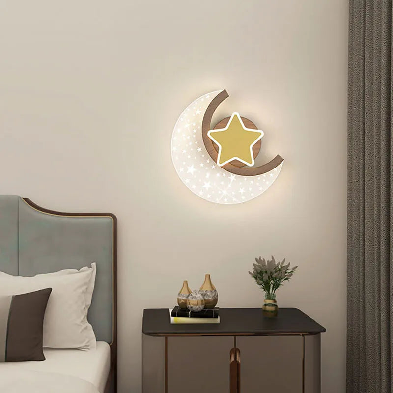 Luminária Infantil LED Estrela e Lua