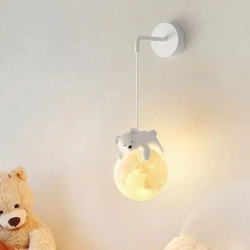 Luminária Infantil Nordic Rabbit & Bear