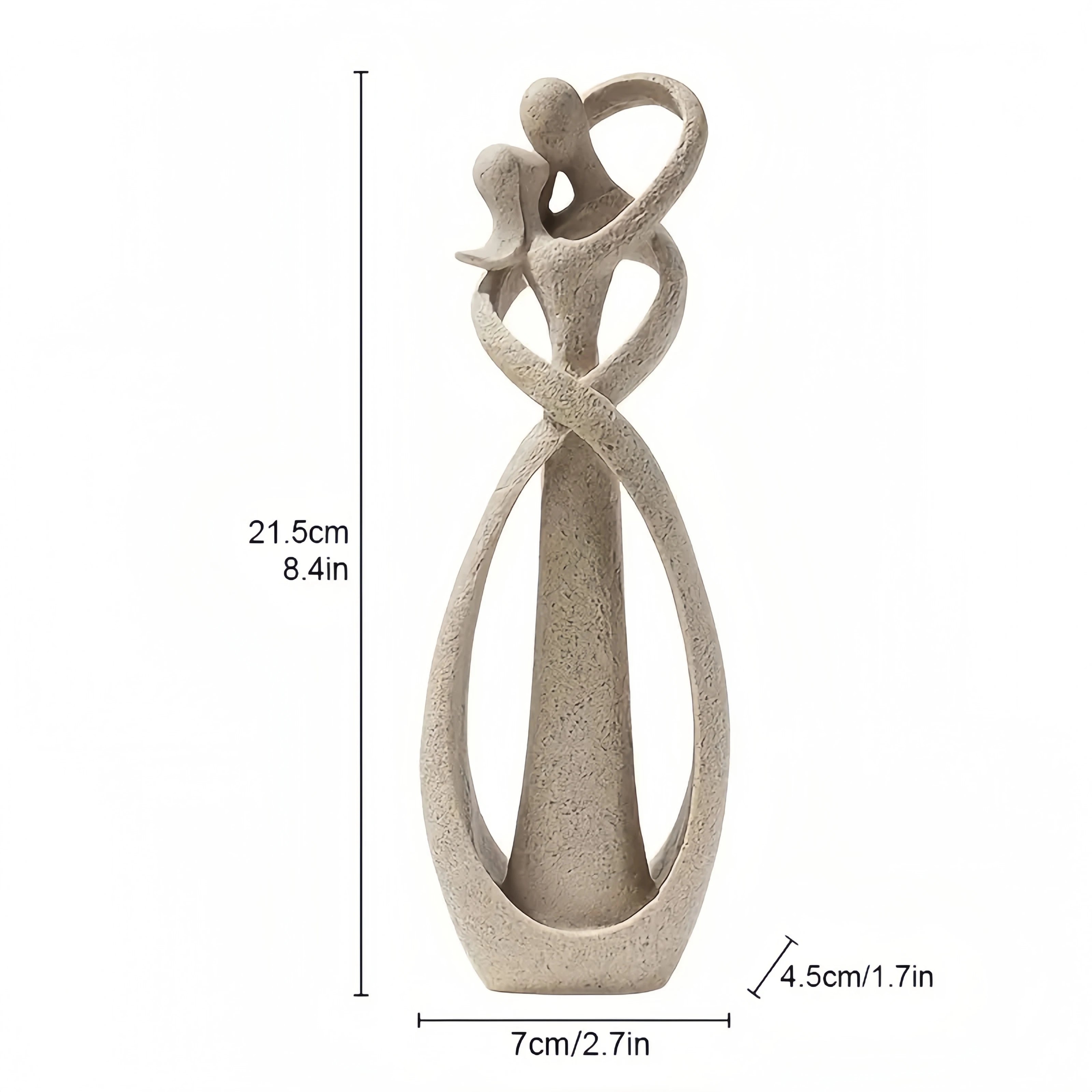 Escultura decorativa de Cerâmica Premuim - Coleção Amor Infinito