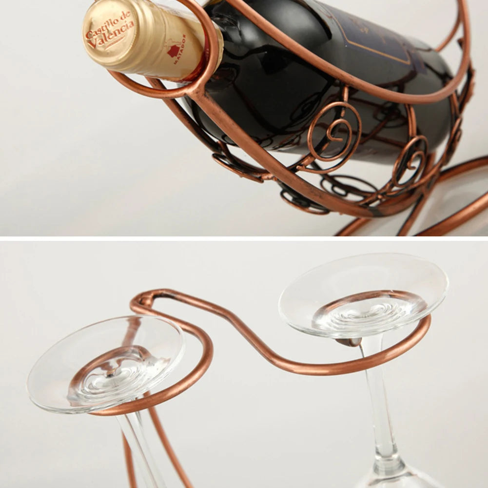 Suporte Decorativo para Vinhos Elegance