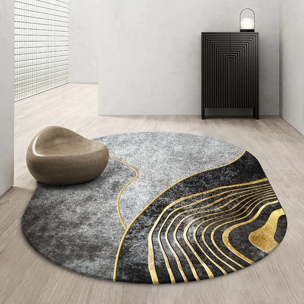 PROMO OUTLET - Tapete Decorativo Orgânico Moderno Oval - Nordic Europe