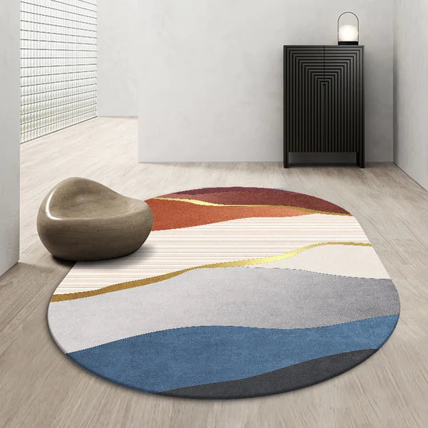 PROMO OUTLET - Tapete Decorativo Orgânico Moderno Oval - Nordic Europe