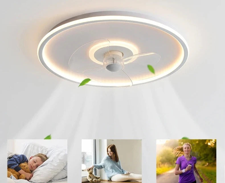 Ventilador de teto portatil com iluminação - Ventiluz Harmony