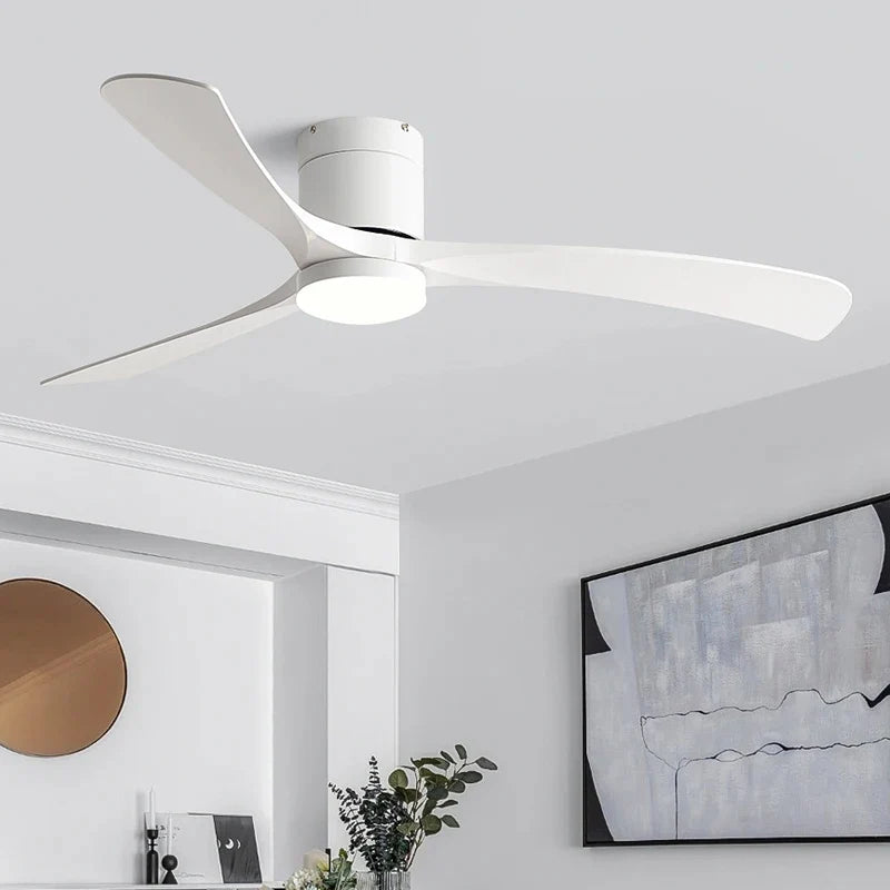 Ventilador de teto moderno com Iluminação e Controle Remoto - ZenithBreeze X2