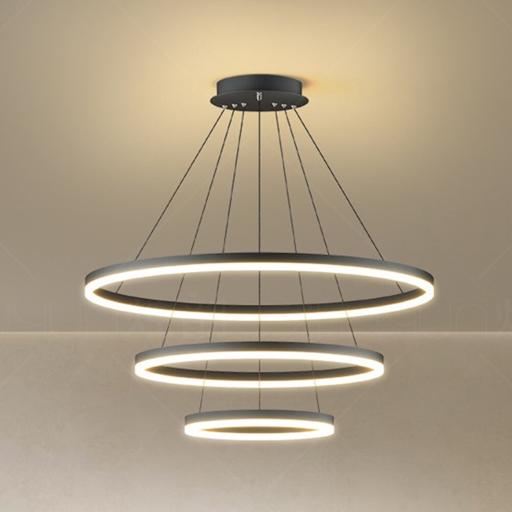 Lustre Pendente Circular Triplo em Led - Nordic Europe