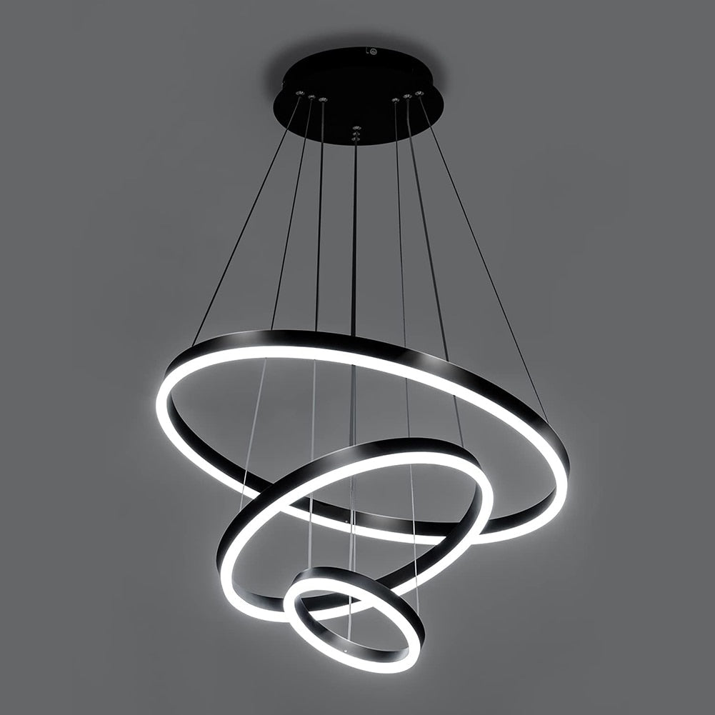 Lustre Pendente Circular Triplo em Led - Nordic Europe