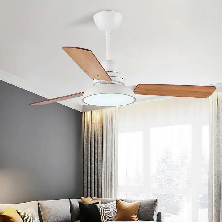 Ventilador de teto moderno com Luminária - ZenithBreeze Street