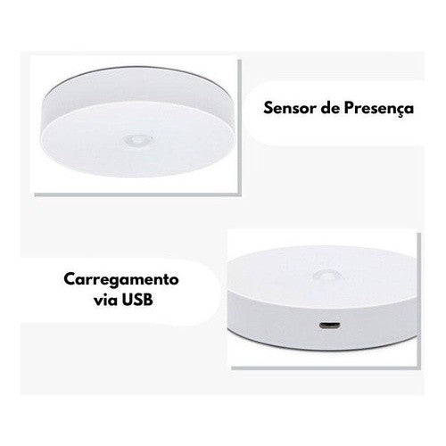 Luminárias LED sem Fio com Sensor Presença